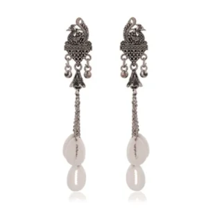 Women's Indo Western Teardrop Shaped Party Wear Ethnic Stud Earrings for Women -AZ838-OX-ER31