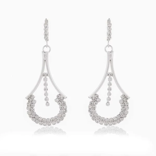 Women's Indo Western Teardrop Shaped Drop Dangles Party Wear Earrings For Women