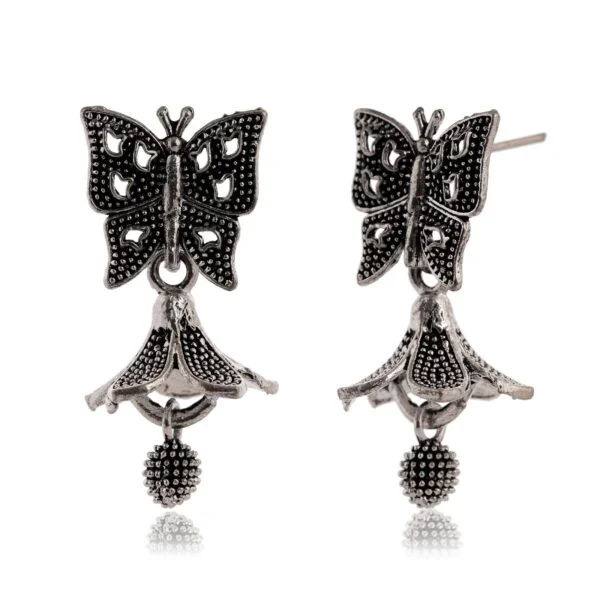 Women's Indian Bollywood Stylish AZ838-OXidised Jhumki Traditional Ethnic Earrings for Women - Unique Design