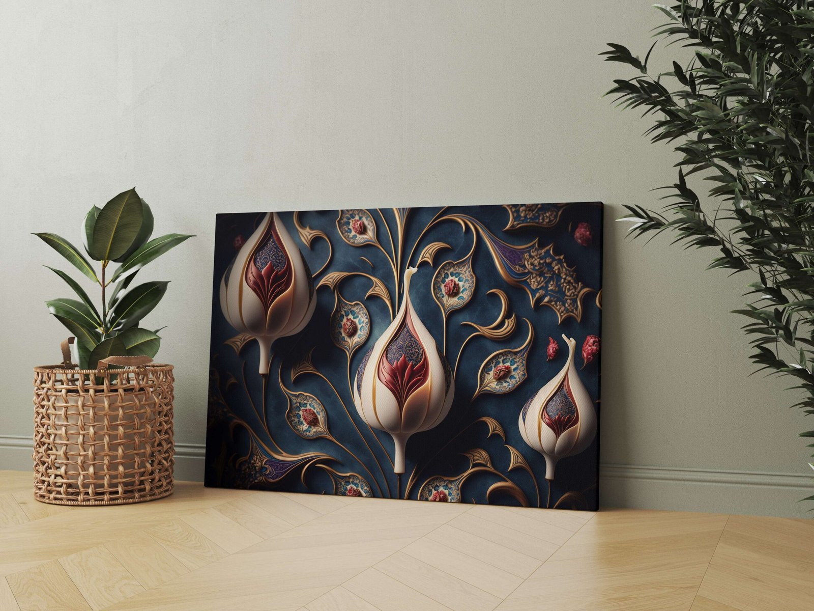 Elegant Framed Canvas Paintings for Home Interiors - Image 2