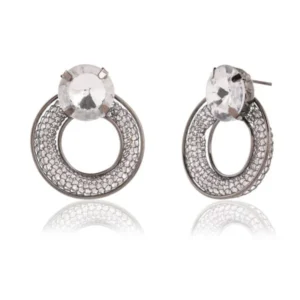 Women's Indo Western Round Shaped Party Wear Ethnic Stud Earrings for Women